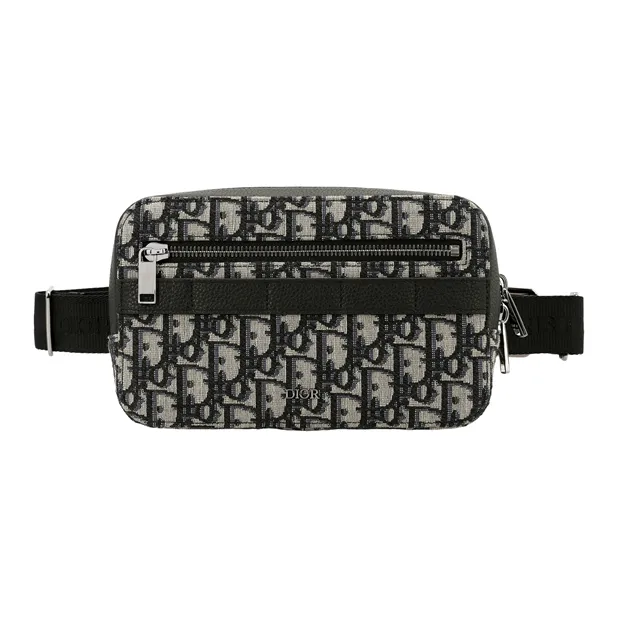 DIOR Nylon Fabric Shoulder Bag Crossbody Bag Sling Bag Fanny Pack Regular Unisex Beige & Black-1