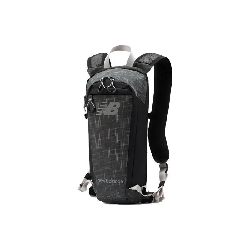 New Balance Nylon Fabric Backpack Regular Men's Black Gray Color-1