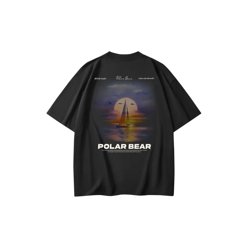 POLAR BEAR Drop Shoulder Sleeve T Shirt Unisex-5
