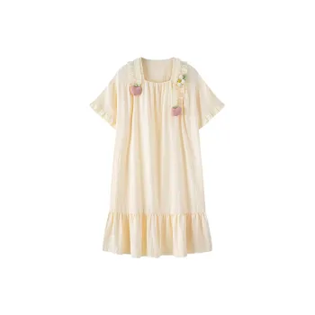 Ta Yan Nightgown Women's Apricot