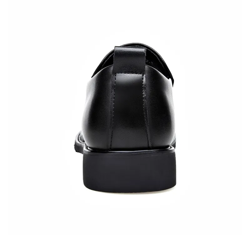Romon Dress Shoes Men Low Top Black-23