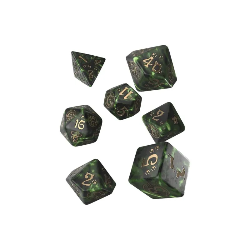Q WORKSHOP CATS Dice Set Pixel Board Games-1