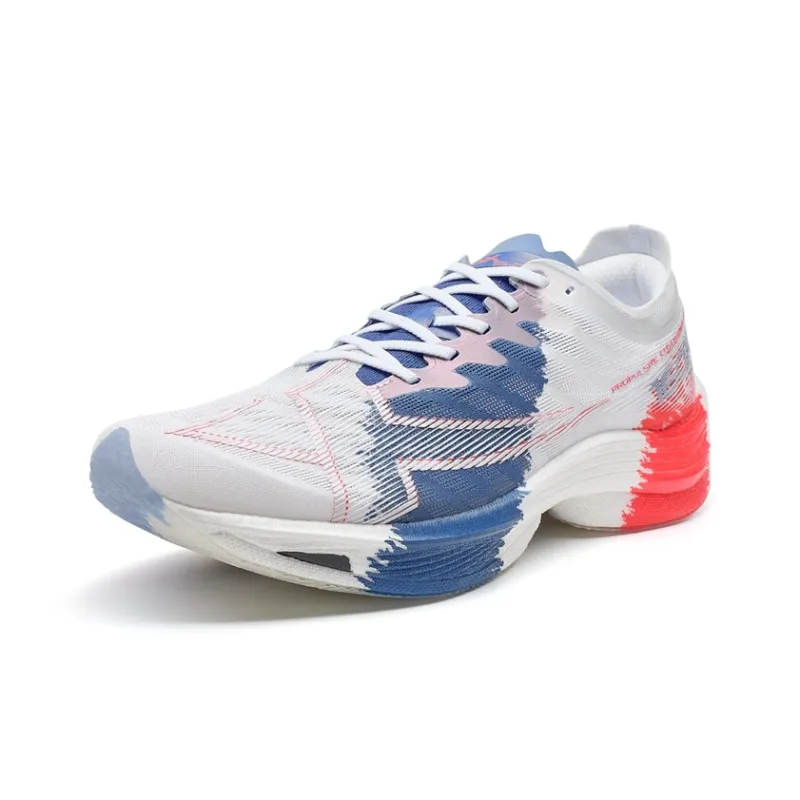 XTEP 160X 5.0 Running Shoes Men Low Top Sunlight Blue/New White/Laser Red-2