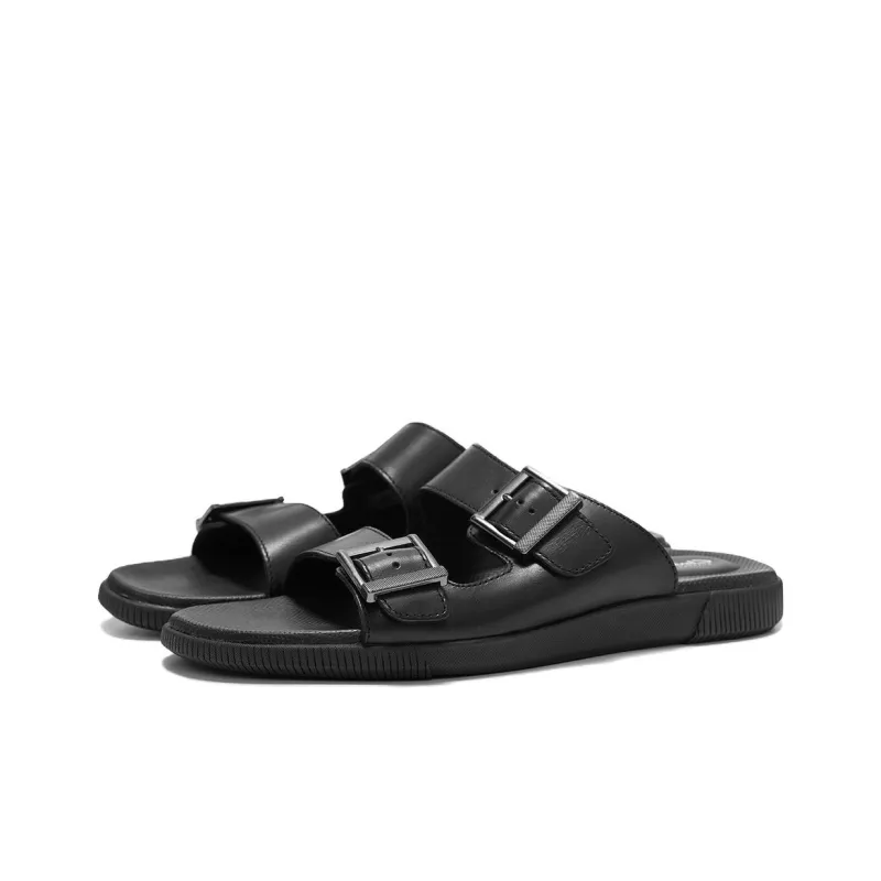 Clarks Slide Slippers Men's Black-1
