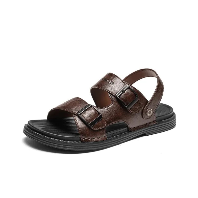G.N.SHIJIA Beach Sandals Men Black/Brown-2