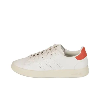 Adidas ADVANTAGE PREMIUM Durable Breathable Low Top Skateboard Shoes Men's White Orange