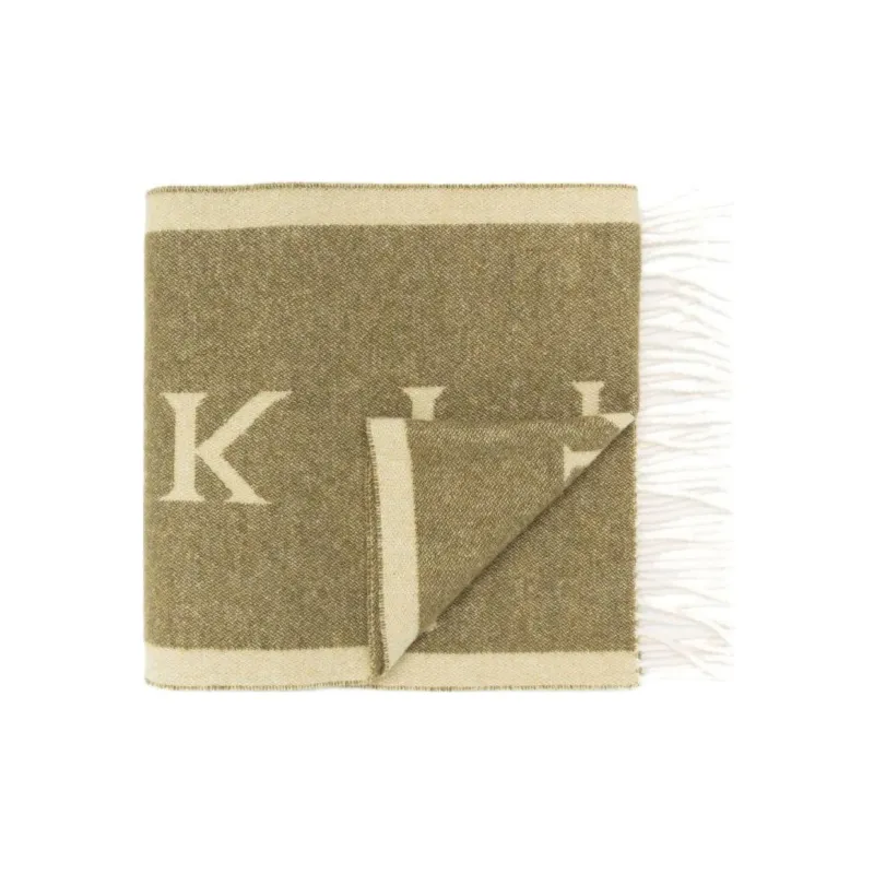 Mackintosh Edinburgh Wool Logo Scarf-1