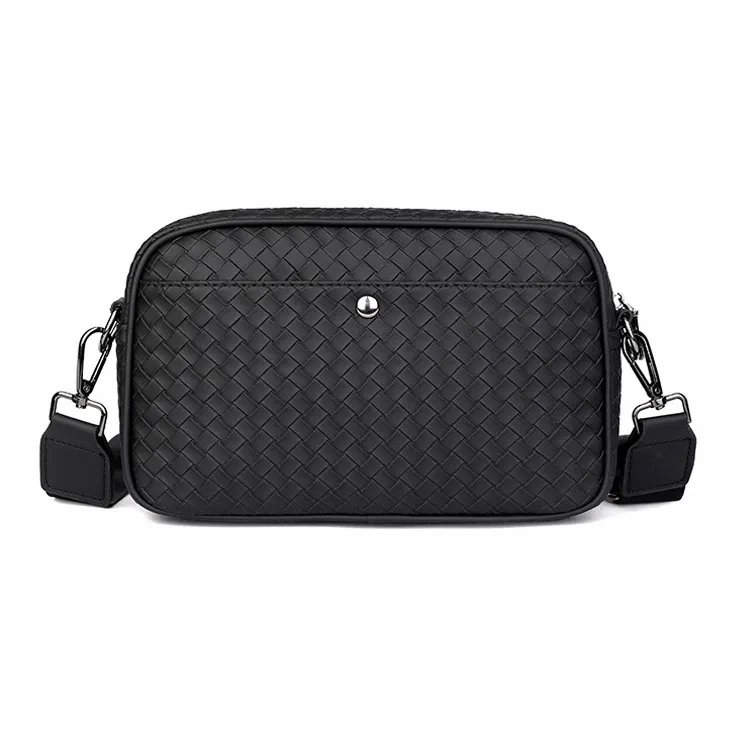 ALNI BITTON PU Camera Bag, Crossbody Bag Regular Men's Black-2