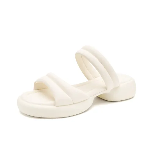 FOXER Slide Slippers Women's Beige