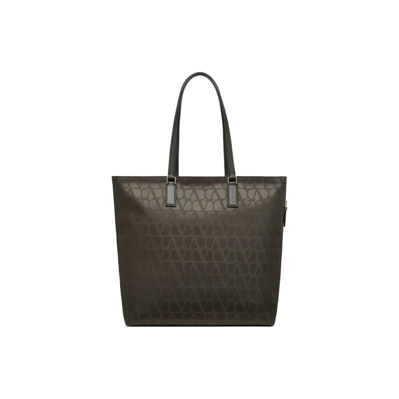Valentino Calfskin Tote Bag, Shopping Bag, Shoulder Bag, Handbag Women's Army Green-3