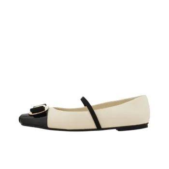 FERRAGAMO Vara Casual Single Shoes Women's White