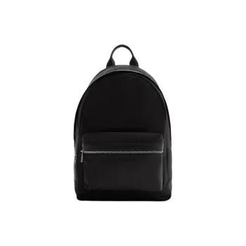 ZARA Polyurethane Modified Polypropylene Backpack Large Size Men's Black