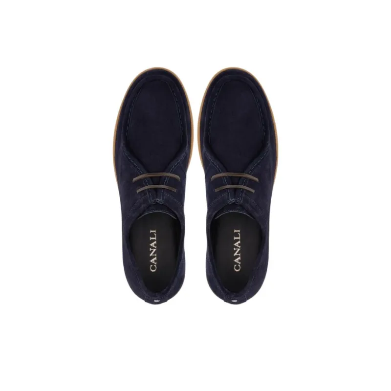 Canali Men's Casual Shoes Men Low-Top Blue-4