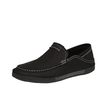 KANGNAI Loafers Men Black/Khaki/Earth Yellow