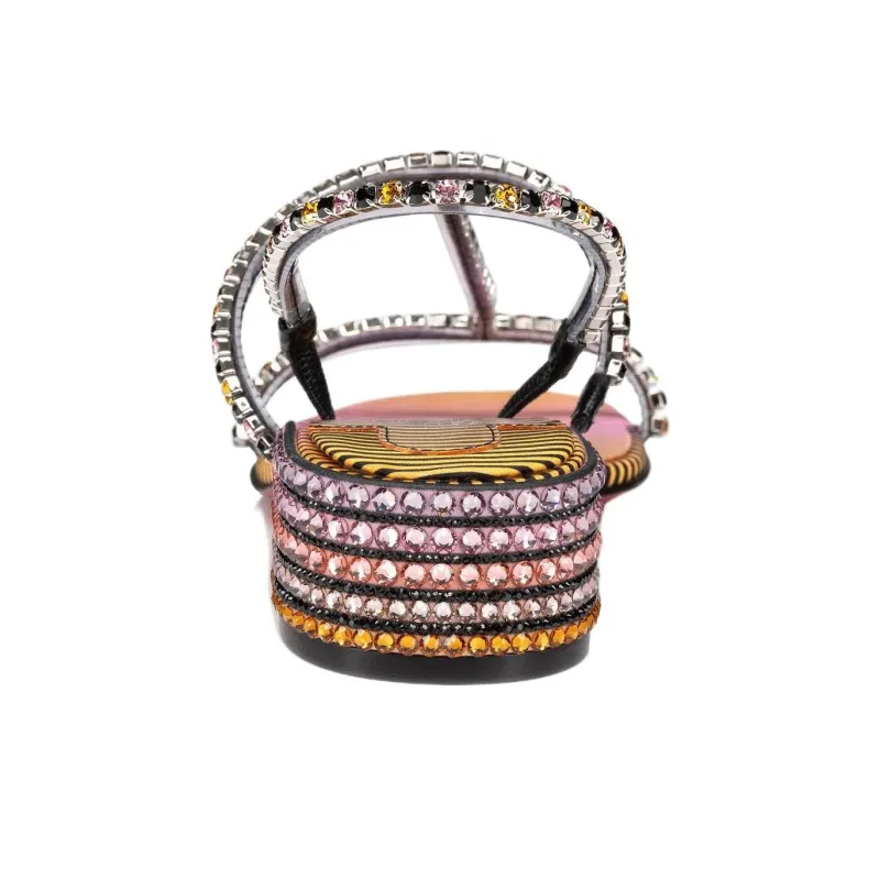 CL Simple Queenie One Strap Sandals 2.5cm Women's Multicolor-4