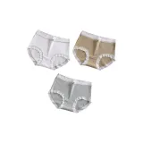 M722-A Set - Floral Ribbed - White+Yellow+Gray Green (3 pieces)