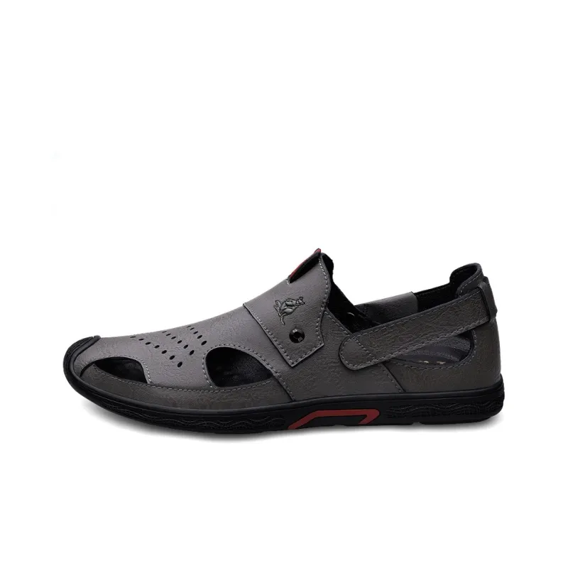 AUSFAMDS Casual Shoes Men Low Top Black-3