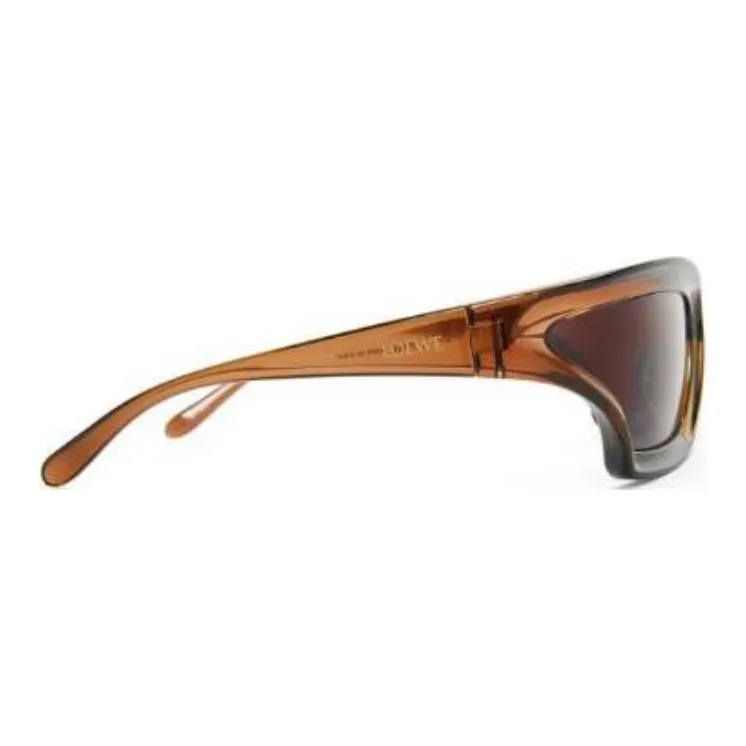 LOEWE Irregular Shape Sunglasses Women's Brown-2