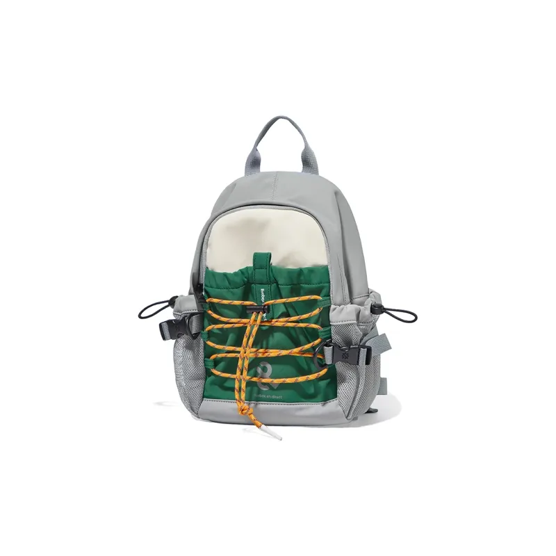 LIVEBOX EN DIRECT Nylon Backpack Regular Women's Gray Purple/White Green-5