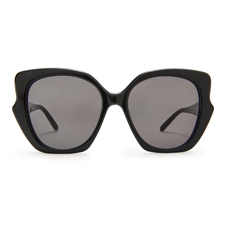 LOEWE Acetate Irregular Shape Sunglasses Women's Black-1