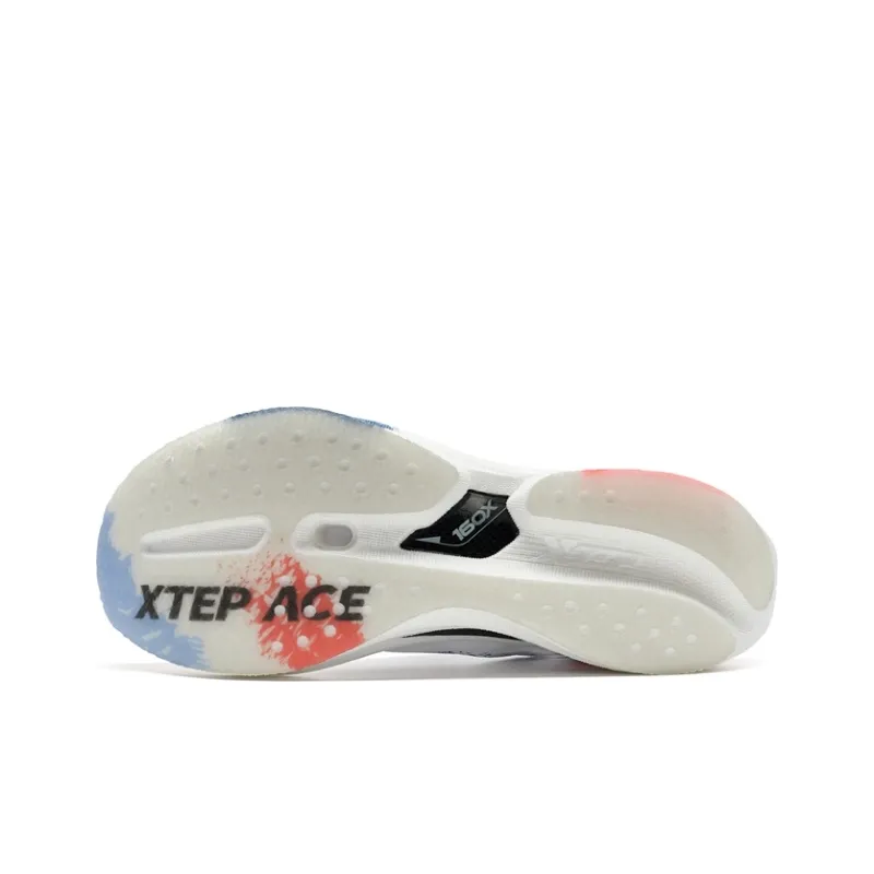 XTEP 160X 5.0 Running Shoes Men Low Top Sunlight Blue/New White/Laser Red-6