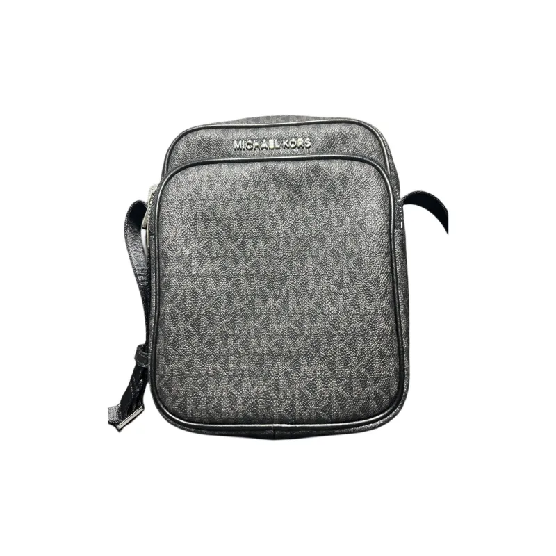 MICHAEL KORS MK Cooper Artificial Leather Shoulder Bag, Crossbody Bag Medium Size Men's Marine Blue-3