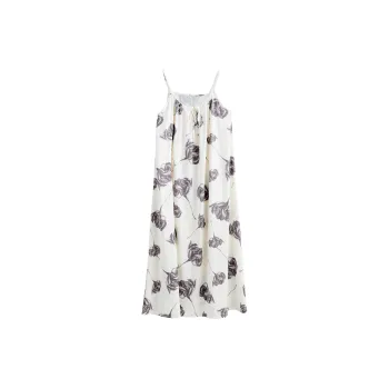 XUANZHITING Nightgown Women's Apricot