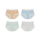 Sky Blue+Mist Green+Elegant White+Shrimp Red