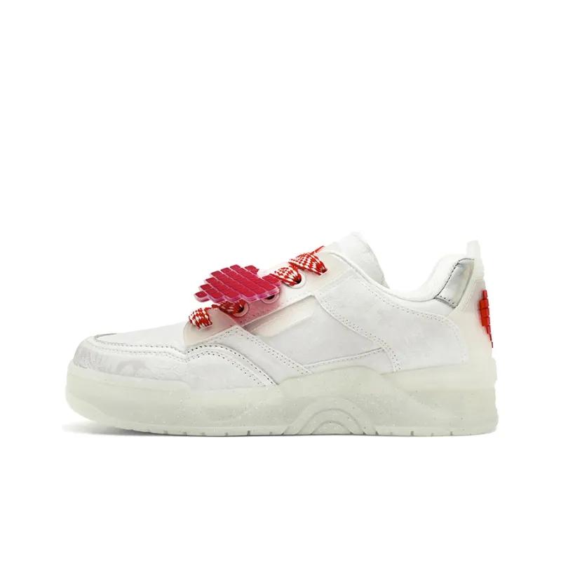 Dickies Low Top Skateboard Shoes Unisex White Crystal-0