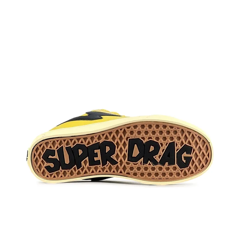 LuzaoT SUPER DRAG Lightning Puffy Shoes Anti Slip Wear Resistant Low Top Skateboard Shoes Unisex Banana Yellow-6