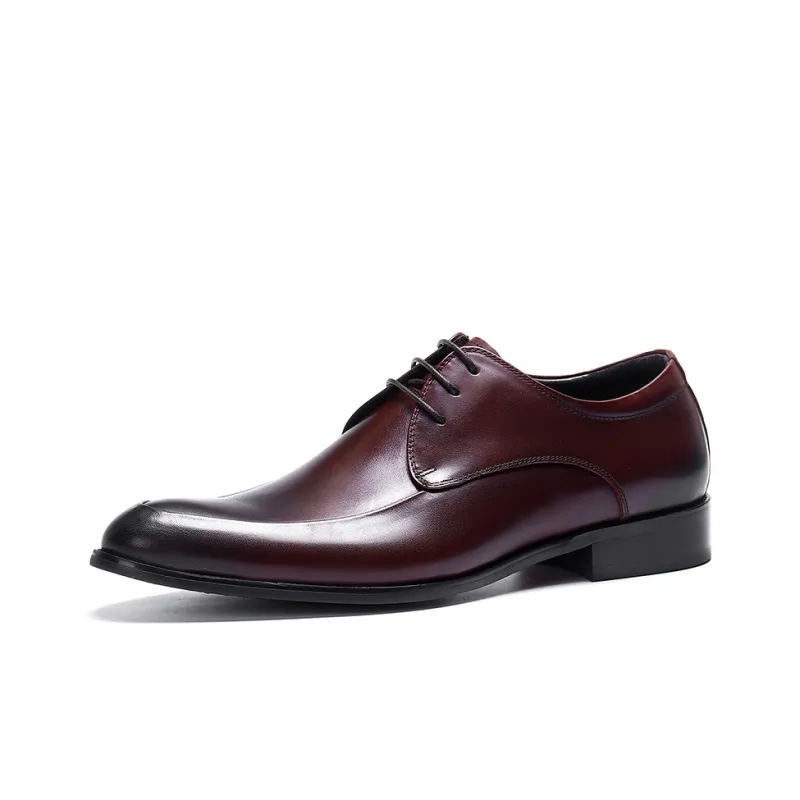 ASTON M.JAZZ Dress Shoes Men Low Top Black/Burgundy-1