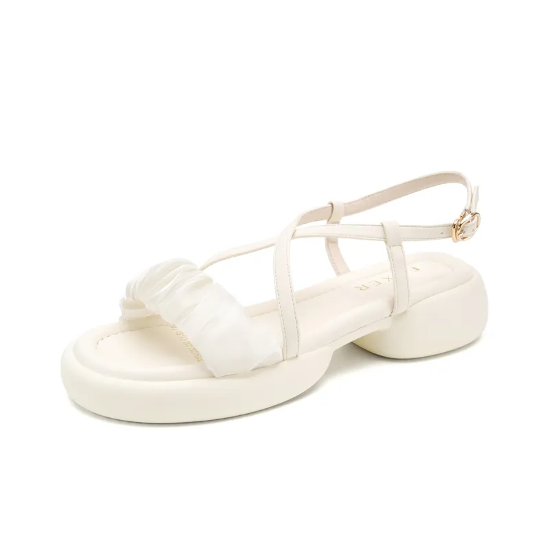 FOXER Golden Fox, French Vintage, Elegance Soft, Elegant Premium One Strap Sandals 4.5cm Women's-0