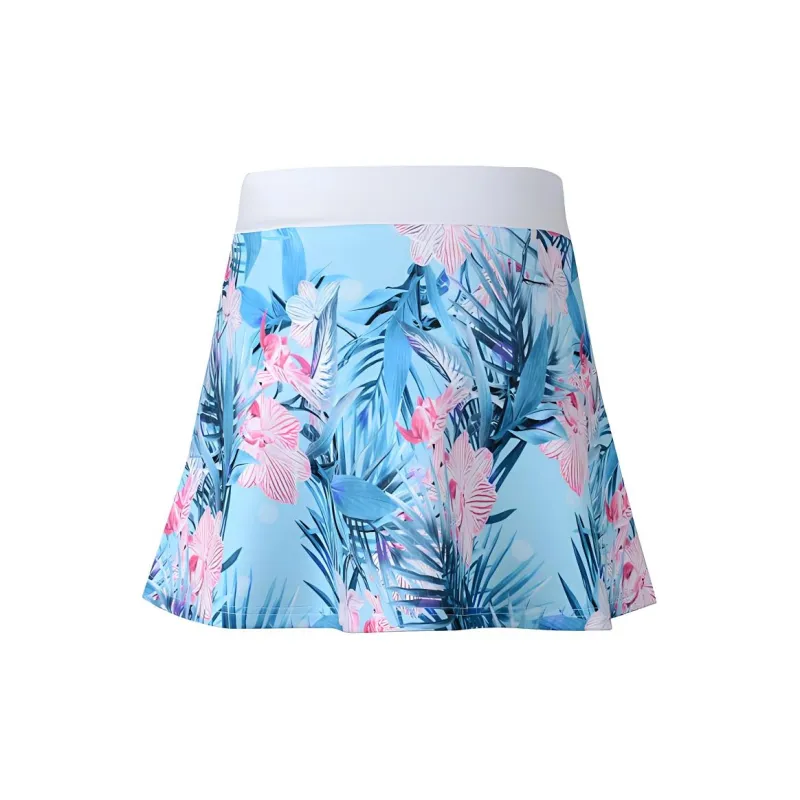 CORALIAN Casual Short Skirts Women's Light Blue-1