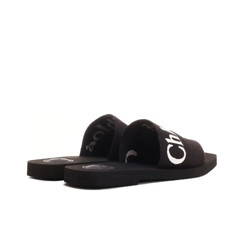 Chloe Slide Slippers Women's Black-2