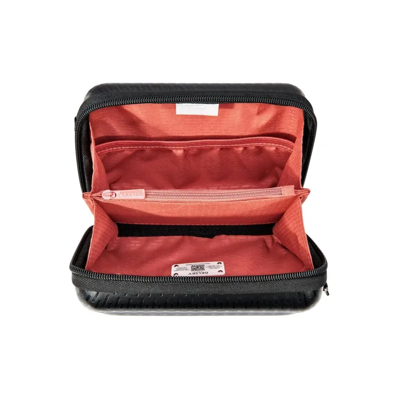 DELSEY Polycarbonate Handbag Shoulder Bag Crossbody Bag Unisex Black-3