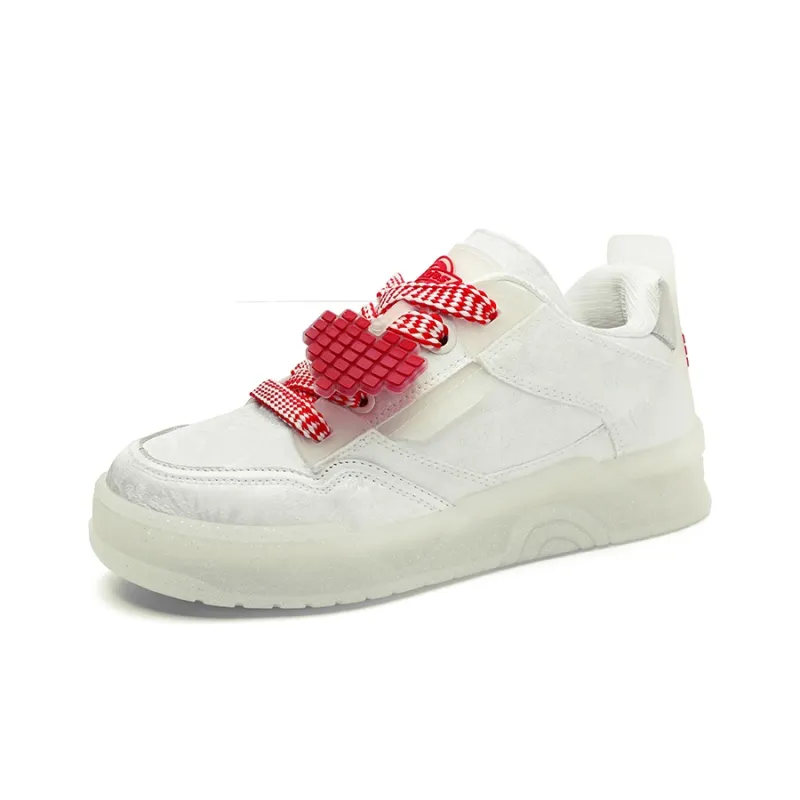 Dickies Low Top Skateboard Shoes Unisex White Crystal-1