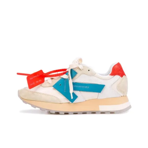 OFF WHITE Casual Shoes Women's Low Top Blue White Red