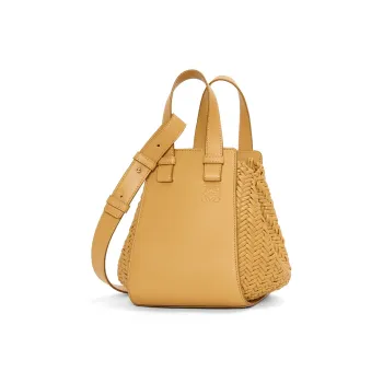 LOEWE Hammock Calfskin Combined With Lambskin Shoulder Bag Crossbody Bag Handbag Women's Sand