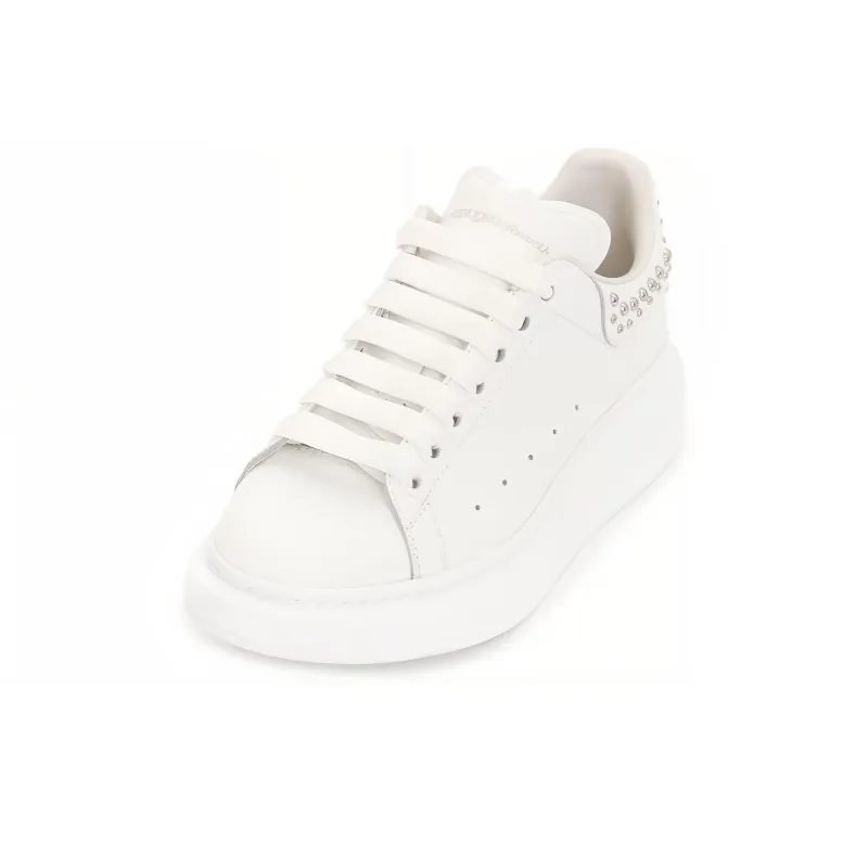 Alexander McQueen Studded Oversized Sneakers 'White' Women's-2