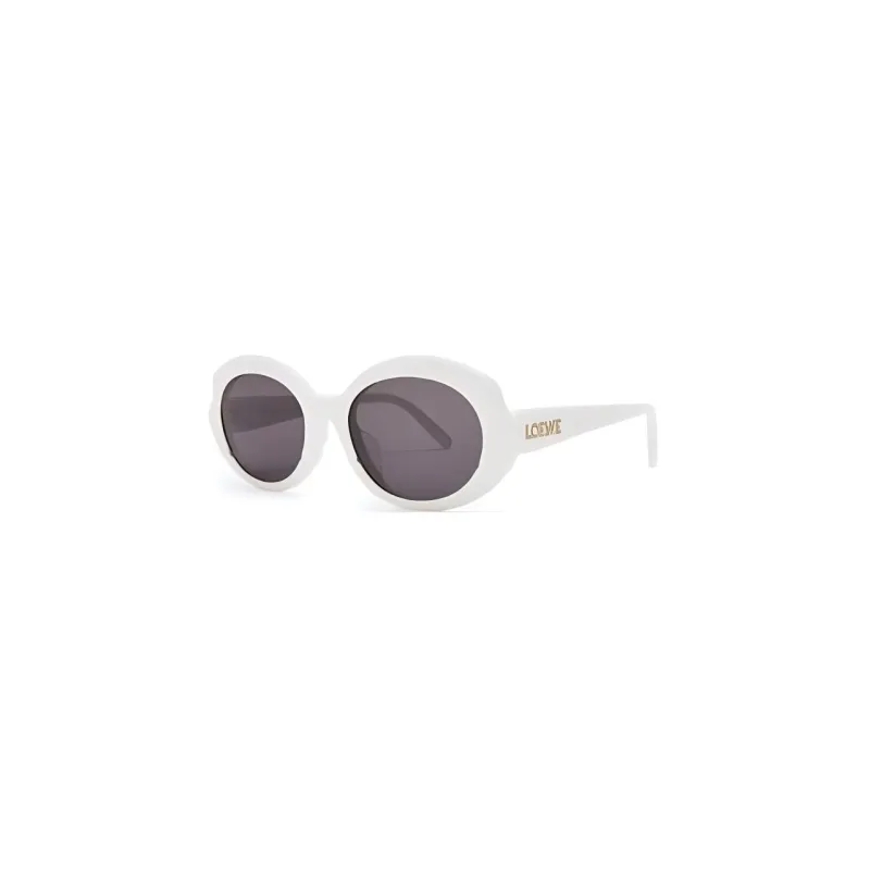 LOEWE Oval Sunglasses Women's White-0