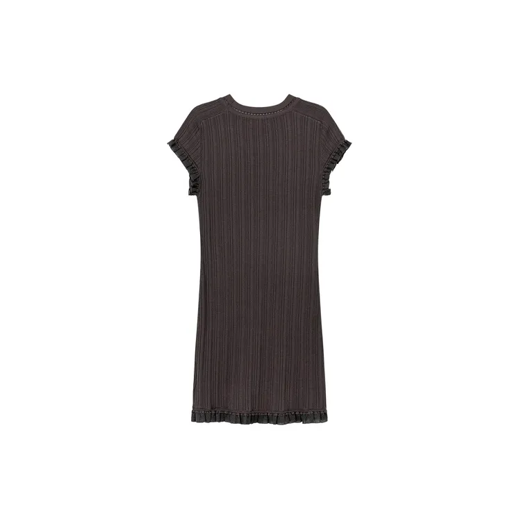 CHUU Short Sleeved Dresses Women's Carbon Gray-1