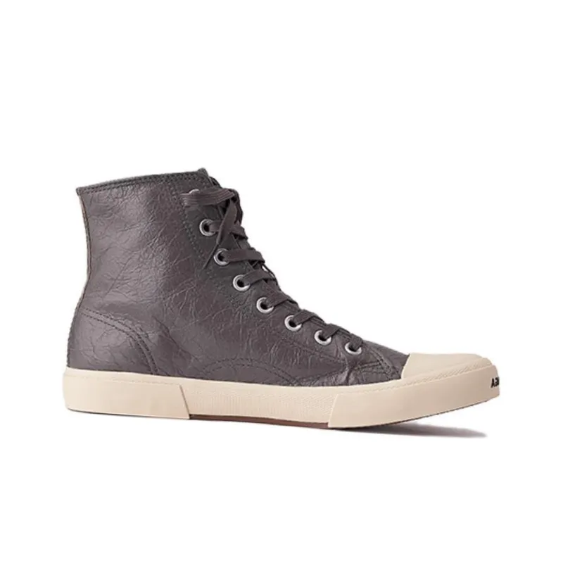 Balenciaga Paris High Top Sneakers 'Brown Leather And White Rubber'-1