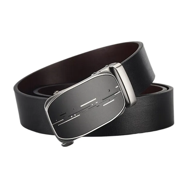 CARTELO Cow Split Leather Belts Men's Width 3.3CM-4