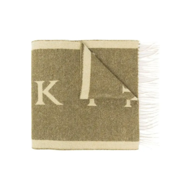 Mackintosh Edinburgh Wool Logo Scarf-0