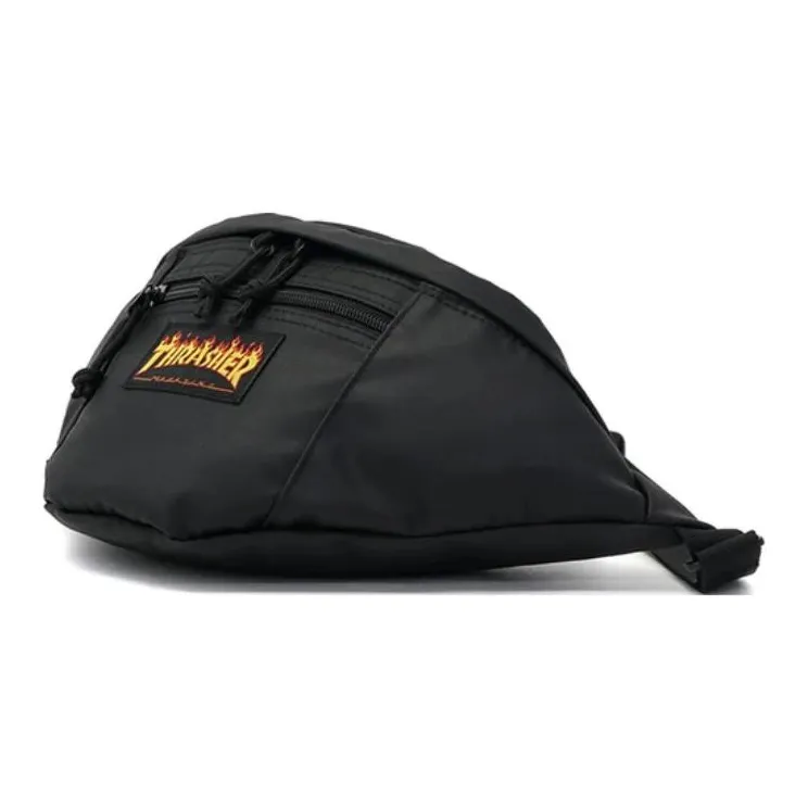 Thrasher Polyester Crossbody Bags Fanny Pack Regular Unisex Black-3