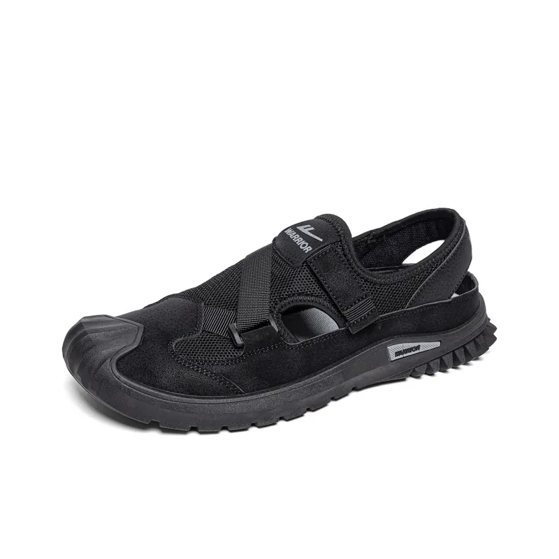 Warrior Ride The Wind And Waves Series Beach Sandals Men's Black-1