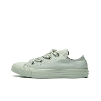 Converse Ctas Big Eyelets All Star Green Silk Bow Women's