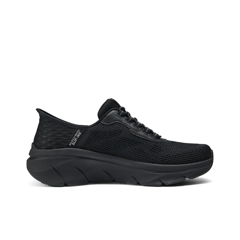 Skechers Anti Slip Wear Resistant Breathable Moisture Wicking Low Top Running Shoes Men's Black-1