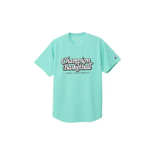 Champion T-Shirts Women's Light Blue Green