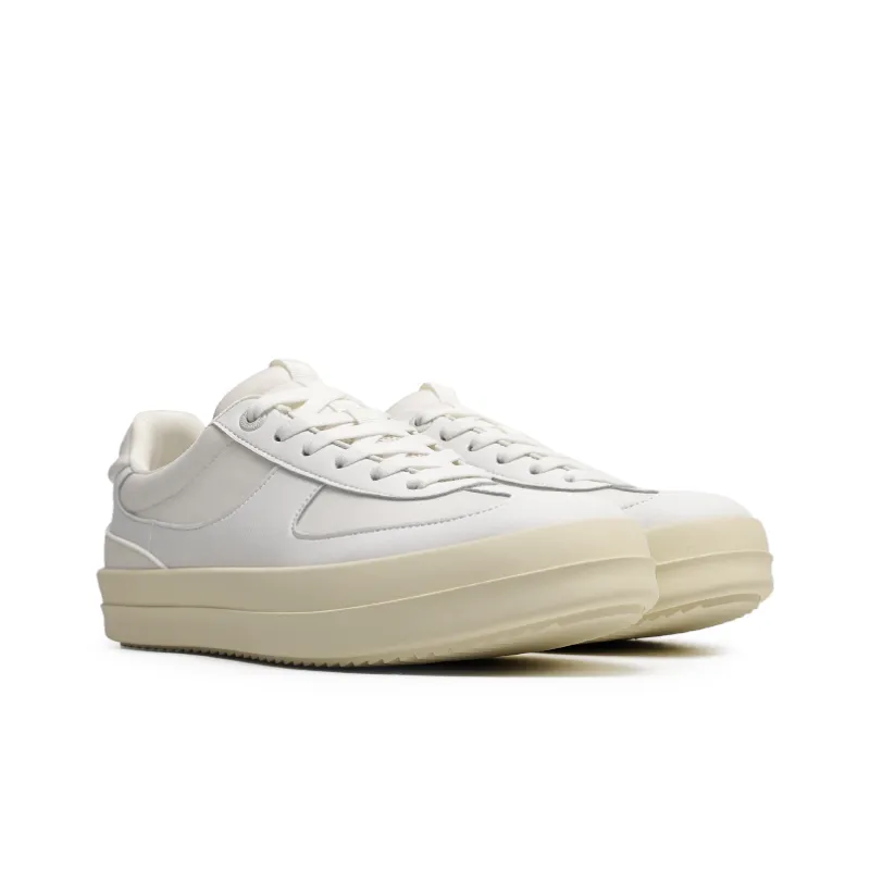 Angelmi Anti Slip Wear Resistant Low Top Skateboard Shoes Men's Ecru-1